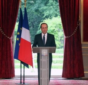 Cérémonie d'investiture de François Hollande (©Photo L. Blevennec, C. Alix, P. Segrette)