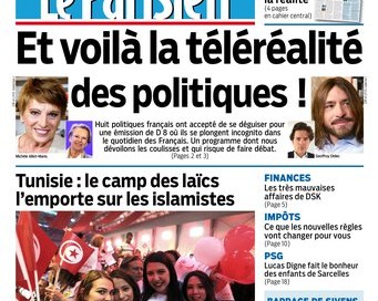 Une du Parisien du 28/10/2014