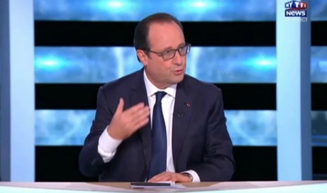 François Hollande sur TF1 le 07/11/2014